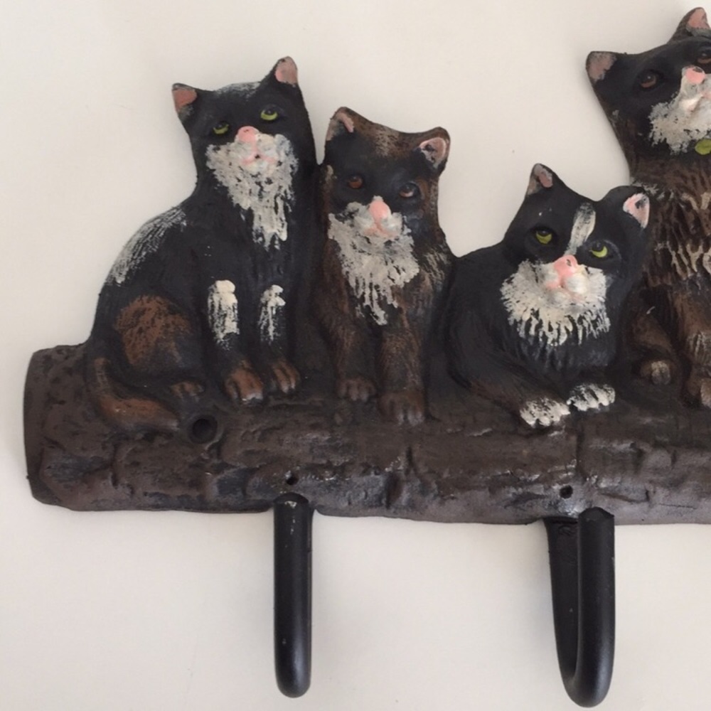 Cat Hanger Rack Cast Iron - Picture 3 of 15